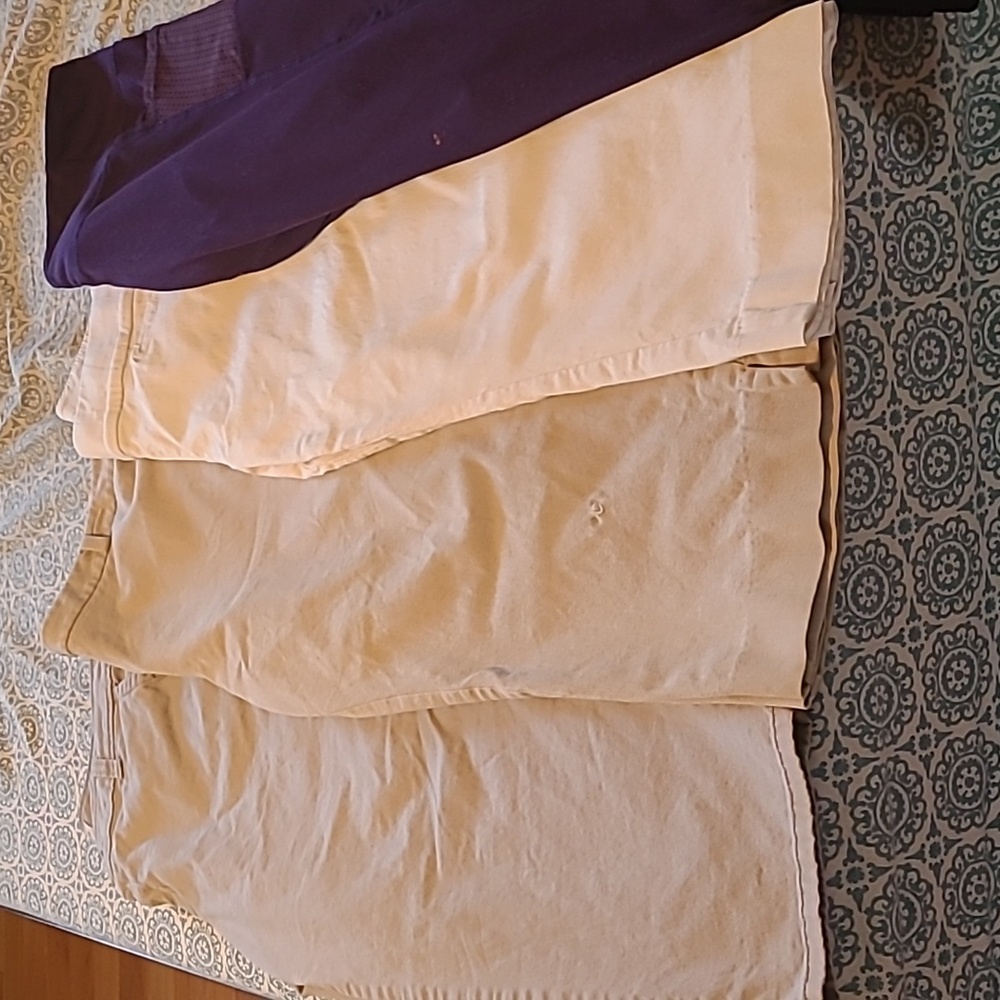 3 sz 12/14 capris pants and 1 sz lg legging